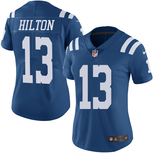 Indianapolis Colts 13 Limited T.Y. Hilton Royal Blue Nike NFL Women JerseyVapor Untouchable jerseys